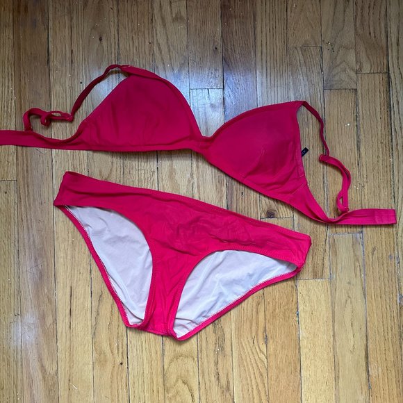 J. Crew Other - LAST CHANCE - Preloved J.Crew French Bikini Top (Large) & Bikini Bottom (Medium)